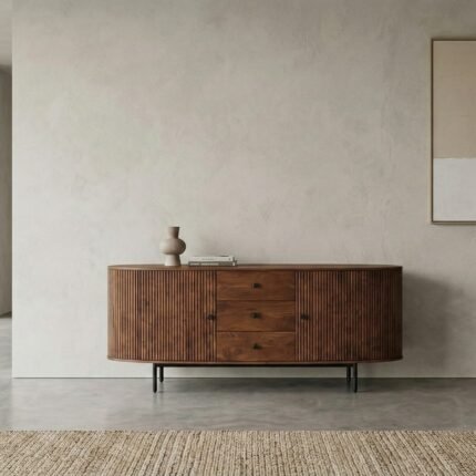Exclusive PRITI Wooden TV Sideboard, 3 Drawers