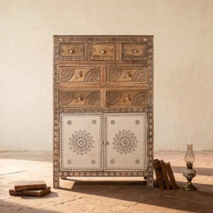 Exclusive PRITI Siwan Dresser 2 Doors and 7 Drawers