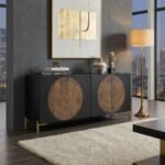 Exclusive Niwas Wood Sideboard with 4 Drawers