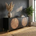 Exclusive Niwas Wood Sideboard with 4 Drawers