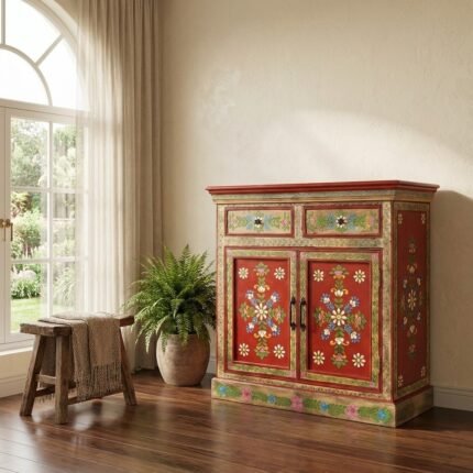 Exclusive PRITI Keru Chest of Drawers – 2 Doors and 2 Drawers