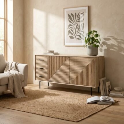 Exclusive PRITI Sideboard – 2 Doors & 3 Drawers