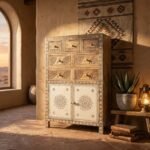 Exclusive PRITI Siwan Dresser 2 Doors and 7 Drawers - Image 3