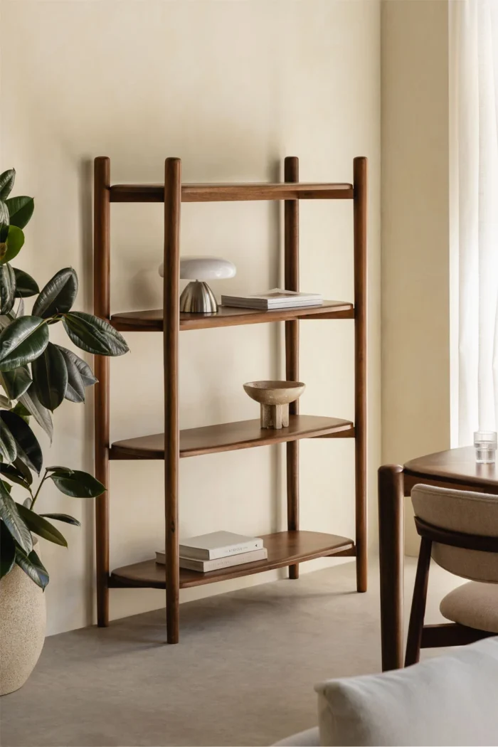 Mango Wood Bookshelf