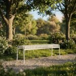 Exclusive Mirella Metal Bench - Image 2