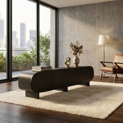 Nivara Solid Mango Wood TV Stand