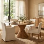 Exclusive Flora Round Dining Table – Modern Wooden Dining Set - Image 2