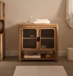 Aurello Wooden & Glass Door Cabinet