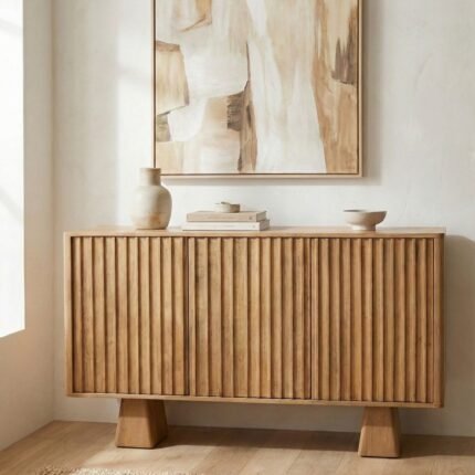Exclusive Calden Wooden 3-Door Sideboard