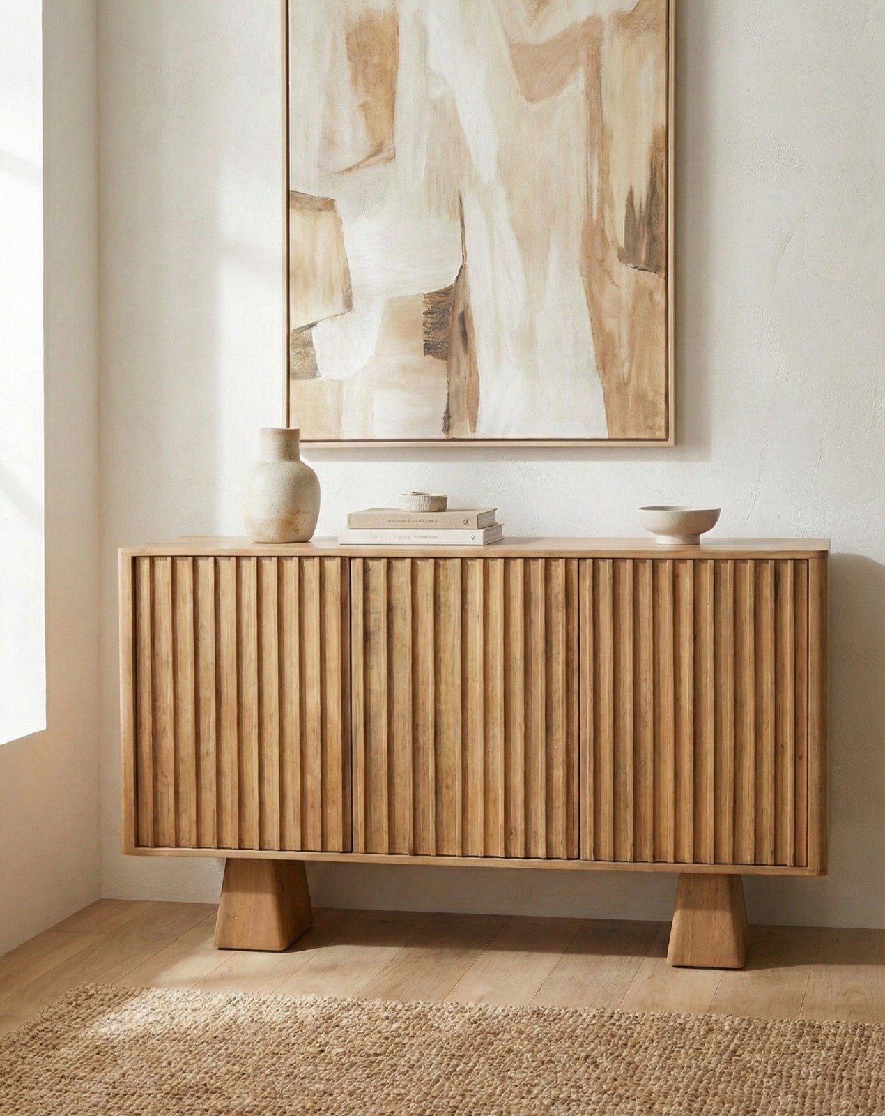 Exclusive Calden Wooden 3-Door Sideboard Exclusive Calden Wooden 3-Door Sideboard