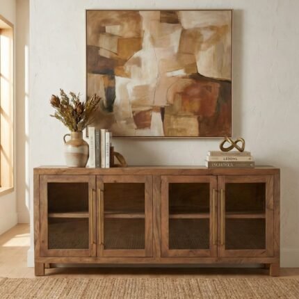 Exclusive Elara Display Wooden Sideboard ( Solid Wood )