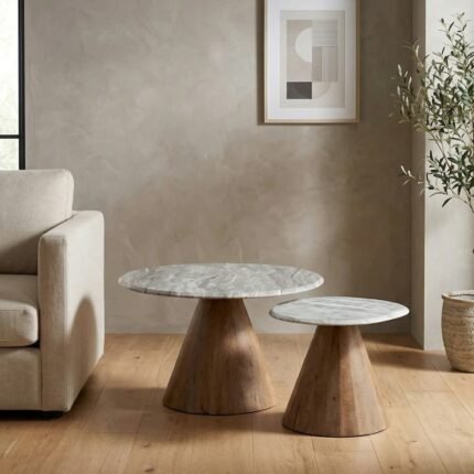 Exclusive Marbella Wooden Coffee Table Set