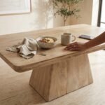 Handcrafted Solid Wood Coffee Table - Image 2