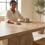 Handcrafted Solid Wood Coffee Table - Image 3