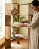 Exclusive Caviar Wooden Corner Display Shelf - Image 2