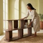 Exclusive Viona Modern Wood Display Shelf