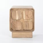 Acacia Mango Wood Veneer Bedside Table