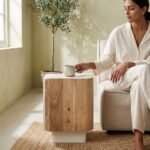 Exclusive Acacia Mango Wood Bedside Table - Image 2