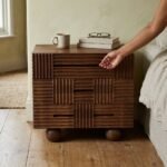 Exclusive Auren Modern Wood Bedside Table
