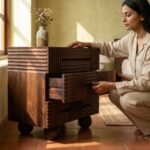 Exclusive Auren Modern Wood Bedside Table - Image 2