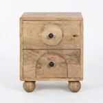 Exclusive GeoCraft Mango Wood Nightstand