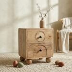 Exclusive GeoCraft Mango Wood Nightstand - Image 4