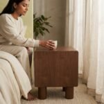 Exclusive Verla Veneer Wood Bedside Table - Image 2