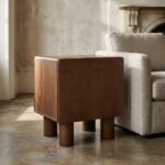 Exclusive Verla Veneer Wood Bedside Table