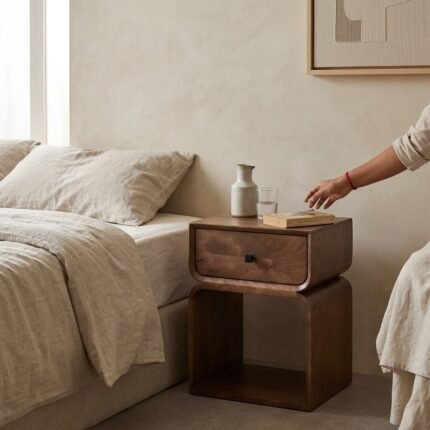 Ferni Natural Wooden Essence Table