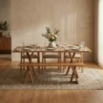 Exclusive Averra Modern Wooden Dining Table