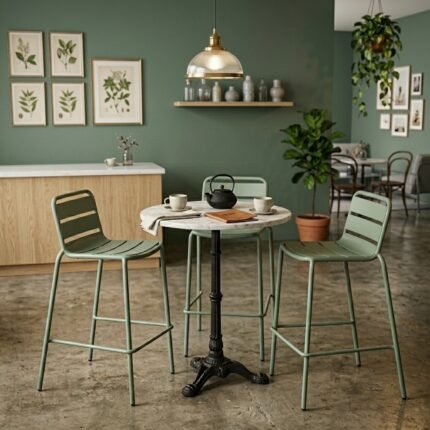 Arden Stacking Bar Chair – Space-Saving Modern Counter Stool