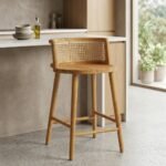 Exclusive Drevi Modern Wooden Bar Stool - Image 2