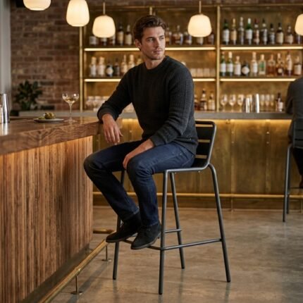 Exclusive Graphite Stacking High Chair