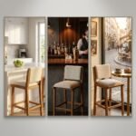 Zylen Solid Wood Bar Stool - Image 2