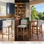 Zylen Solid Wood Bar Stool