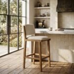 Zylen Solid Wood Bar Stool