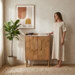 Exclusive Virello Wooden Bar Cabinet (Solid Wood) - Image 3
