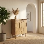 Exclusive Virello Wooden Bar Cabinet (Solid Wood)