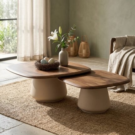 Exclusive Axel Rustic Metal Coffee Table