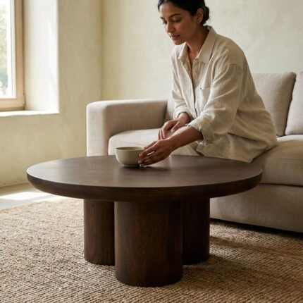 Exclusive Rustico Mango Wood Round Table