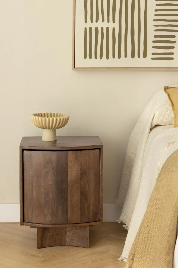 Mango Wood Bedside Table