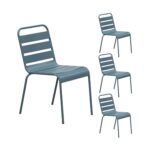 Blue Grey Outdoor Chairs