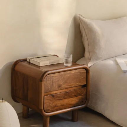 Mango Wood Bedside Table