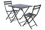 Modern Graphite Steel Table