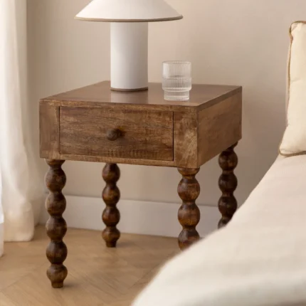 Mango Wood Bedside Table