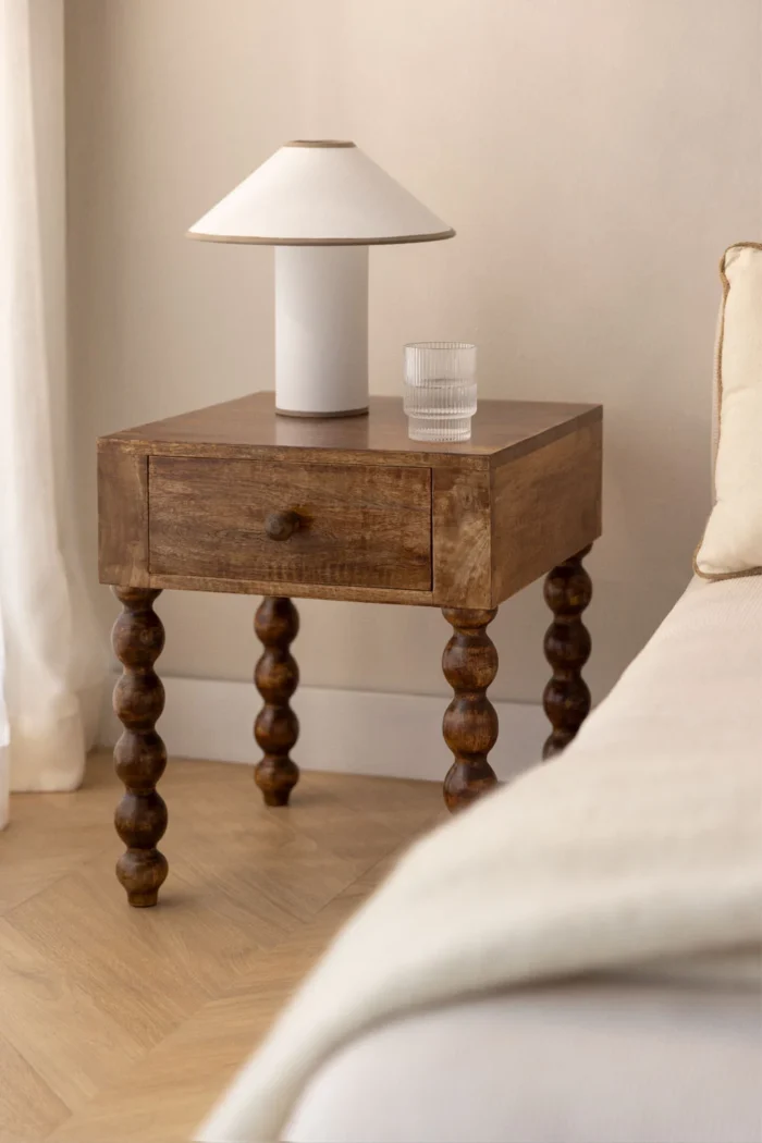 Mango Wood Bedside Table