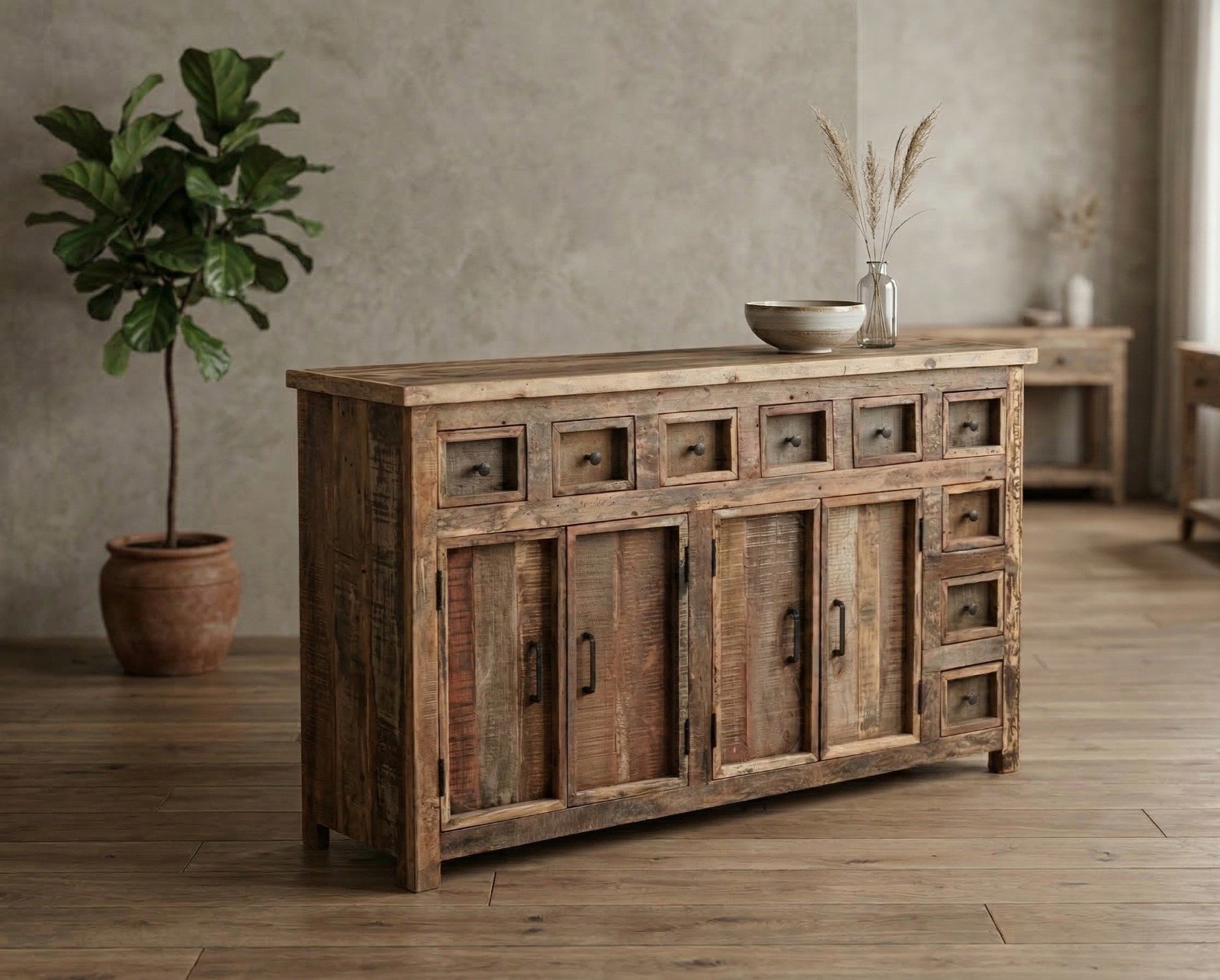 Exclusive Modern Rustic TV Console Exclusive Modern Rustic TV Console