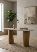 Exclusive Wooden Cottage-Style Sideboard (Solid Wood)