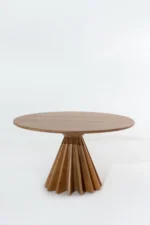 Solid Wood Crossline Dining Table - Image 5