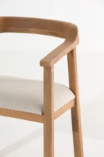Solid Oak Nordic Dining Chair - Image 3